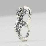 Mistletoe 925 Sterling Silver X double silver Link Fit European Bracelet Jewelry