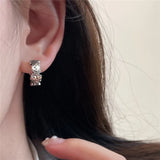 Mistletoe 925 Sterling Silver Hoop Earrings