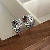 Mistletoe 925 Sterling Silver Hoop Earrings