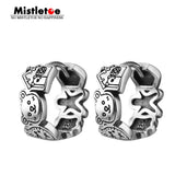 Mistletoe 925 Sterling Silver Hoop Earrings