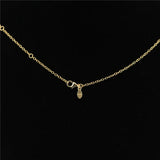 Mistletoe 925 Sterling Silver Gold Necklace Chain European Style Jewelry