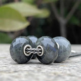Labradorite Stone Charm Bead 925 Sterling Silver
