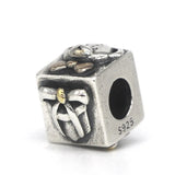 925 Silver Bear Christmas Charm Bead for Bracelet