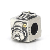 925 Silver Bear Christmas Charm Bead for Bracelet