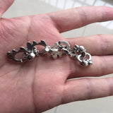 925 Sterling Silver Bear Mistletoe X Locks Fit European Troll Bracelet