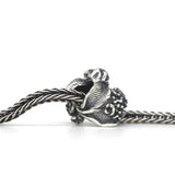 925 Silver Mistletoe Cornflower Flower Charm Bead for Bracelets