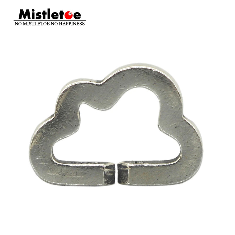Mistletoe 925 Sterling Silver Lightness Charm for European Troll Bracelet