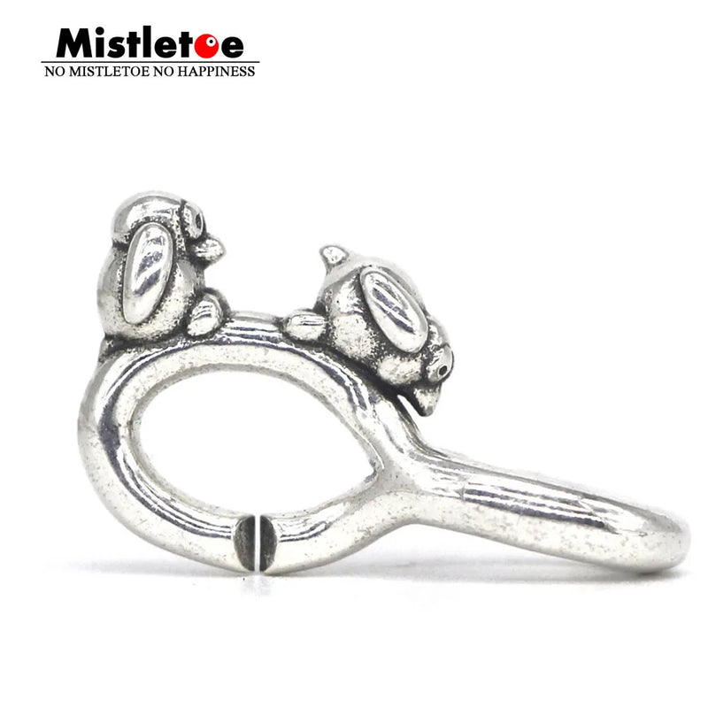 Mistletoe 925 Sterling Silver Double Link Jewelry