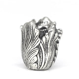 925 Silver Mistletoe Parrot Tulip Charm Bead for Faerybeads Bracelet