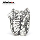 925 Silver Mistletoe Parrot Tulip Charm Bead for Faerybeads Bracelet