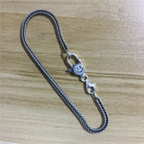 925 Sterling Silver Smiley Face Mistletoe Charm for Bracelet