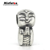 925 Silver Mistletoe Buddha Charm Bead for DGA Troll & Pan Bracelet