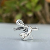 Mistletoe Jewelry 925 Sterling Silver Bow Charm Bead