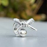 Mistletoe Jewelry 925 Sterling Silver Bow Charm Bead