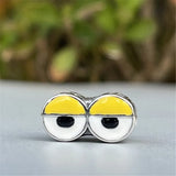Sterling Silver Cartoon Eyes Charm Bead