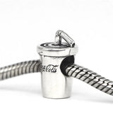 Sterling Silver Mistletoe Charm Bead for Bracelet