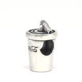 Sterling Silver Mistletoe Charm Bead for Bracelet