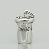 Sterling Silver Mistletoe Charm Bead for Bracelet