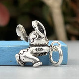 925 Silver Mistletoe Cartoon Dangle Charm Bracelet