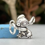 925 Silver Mistletoe Cartoon Dangle Charm Bracelet
