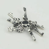 Mistletoe Jewelry 925 Silver Keys Spacer Charm Bead