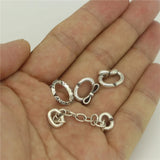 Sterling Silver Lucky Clover Mistletoe Jewelry X Lock Bracelet