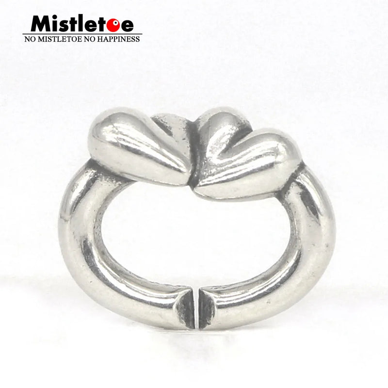 Sterling Silver Lucky Clover Mistletoe Jewelry X Lock Bracelet