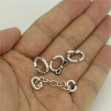Sterling Silver Lucky Clover Mistletoe Jewelry X Lock Bracelet