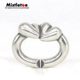 Sterling Silver Lucky Clover Mistletoe Jewelry X Lock Bracelet
