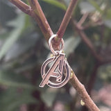Mistletoe Jewelry 925 Silver Letter A Charm Pendant