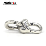 Mistletoe Jewelry 925 Silver Double Link X-lock Charm Bead for European Bracelet