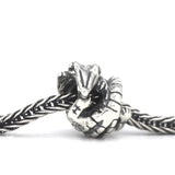 Sterling Silver Crocodile Charm Bead for Bracelet
