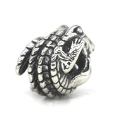 Sterling Silver Crocodile Charm Bead for Bracelet