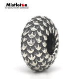 Mistletoe Dragon Scale Charm Bead for Bracelet