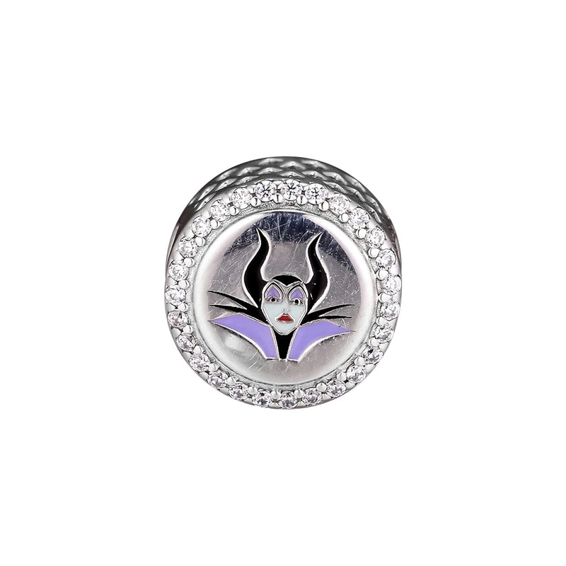 Evil Charms 925 Sterling Silver Clear CZ Beads for Bracelet