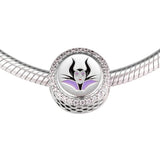 Evil Charms 925 Sterling Silver Clear CZ Beads for Bracelet