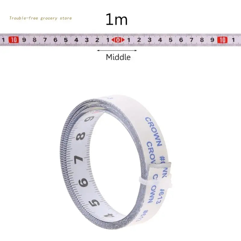 Miter Track Tape Measure Self Adhesive Metric Steel Ruler for T-track