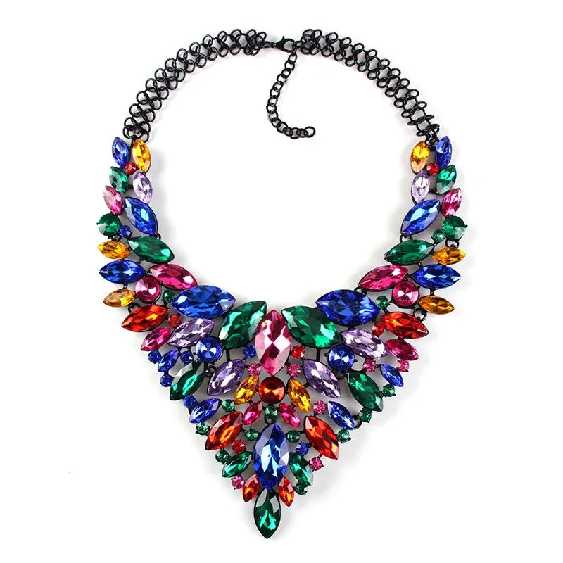 Crystal 11 Colors Long Body Chain Necklace Lady Women High Jewelry