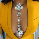 Crystal Body Chain Necklace Charm Women DIY Party Statement Jewelry