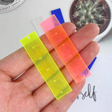 10/16pcs Mini Triangle Ruler Acrylic Charms for DIY Jewelry