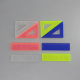 10/16pcs Mini Triangle Ruler Acrylic Charms for DIY Jewelry