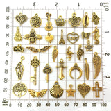 100Pcs Vintage Zinc Alloy Charms for DIY Jewelry Making