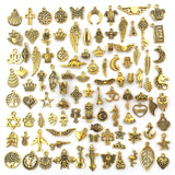 100Pcs Vintage Zinc Alloy Charms for DIY Jewelry Making