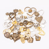 100g Mix Anchor Heart Skull Charms for DIY Jewelry Making