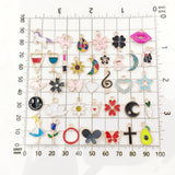 100pcs Enamel Plated Dangle Charms for Jewelry Making