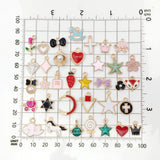 100pcs Enamel Plated Dangle Charms for Jewelry Making
