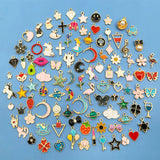 100pcs Enamel Plated Dangle Charms for Jewelry Making