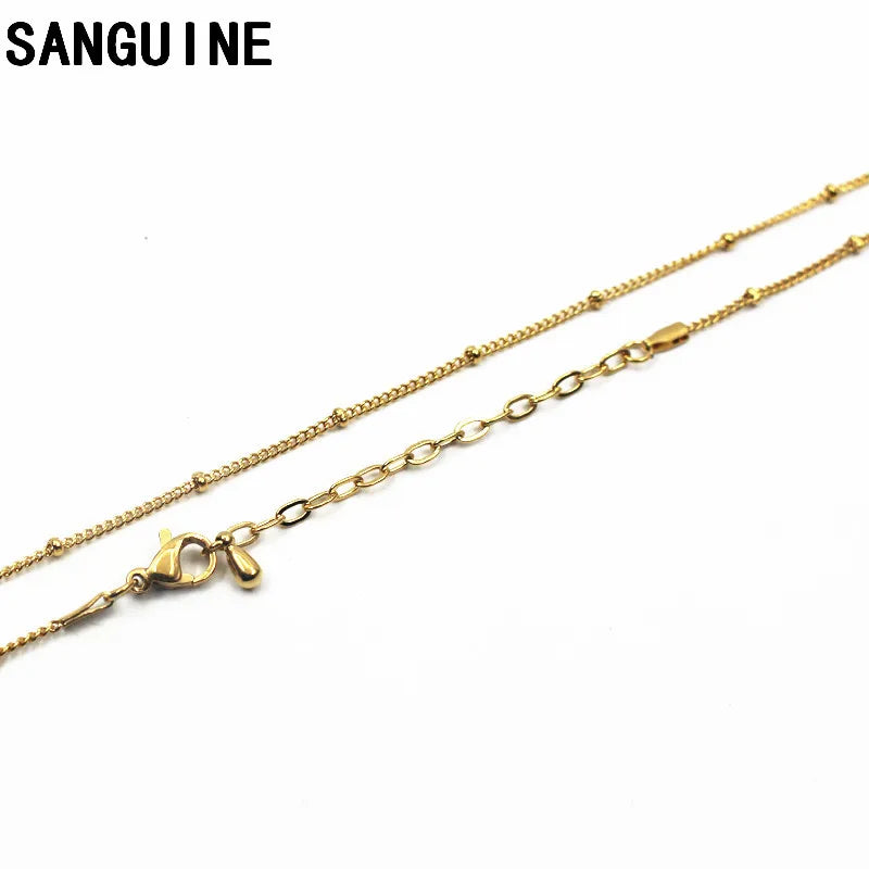 10pcs Stainless Steel Beads Chain Necklace for Floating Glass Locket