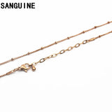 10pcs Stainless Steel Beads Chain Necklace for Floating Glass Locket