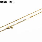 10pcs Stainless Steel Beads Chain Necklace for Floating Glass Locket